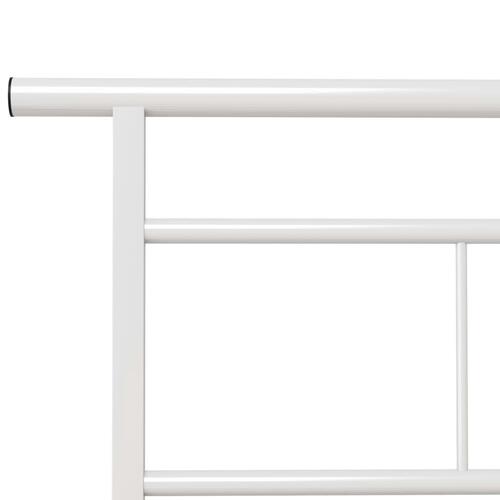 Sengestel 90x200 cm metal hvid