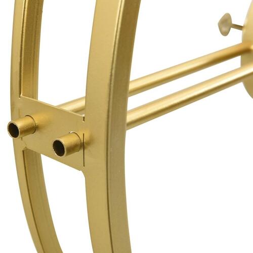 Vægur 52 cm jern guldfarvet