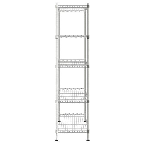 Opbevaringsstativ med 5 hylder 90x35x180 cm 250 kg krom