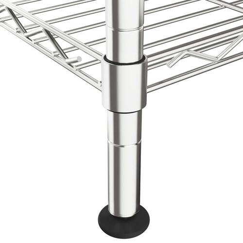 Opbevaringsstativ med 5 hylder 90x35x180 cm 250 kg krom