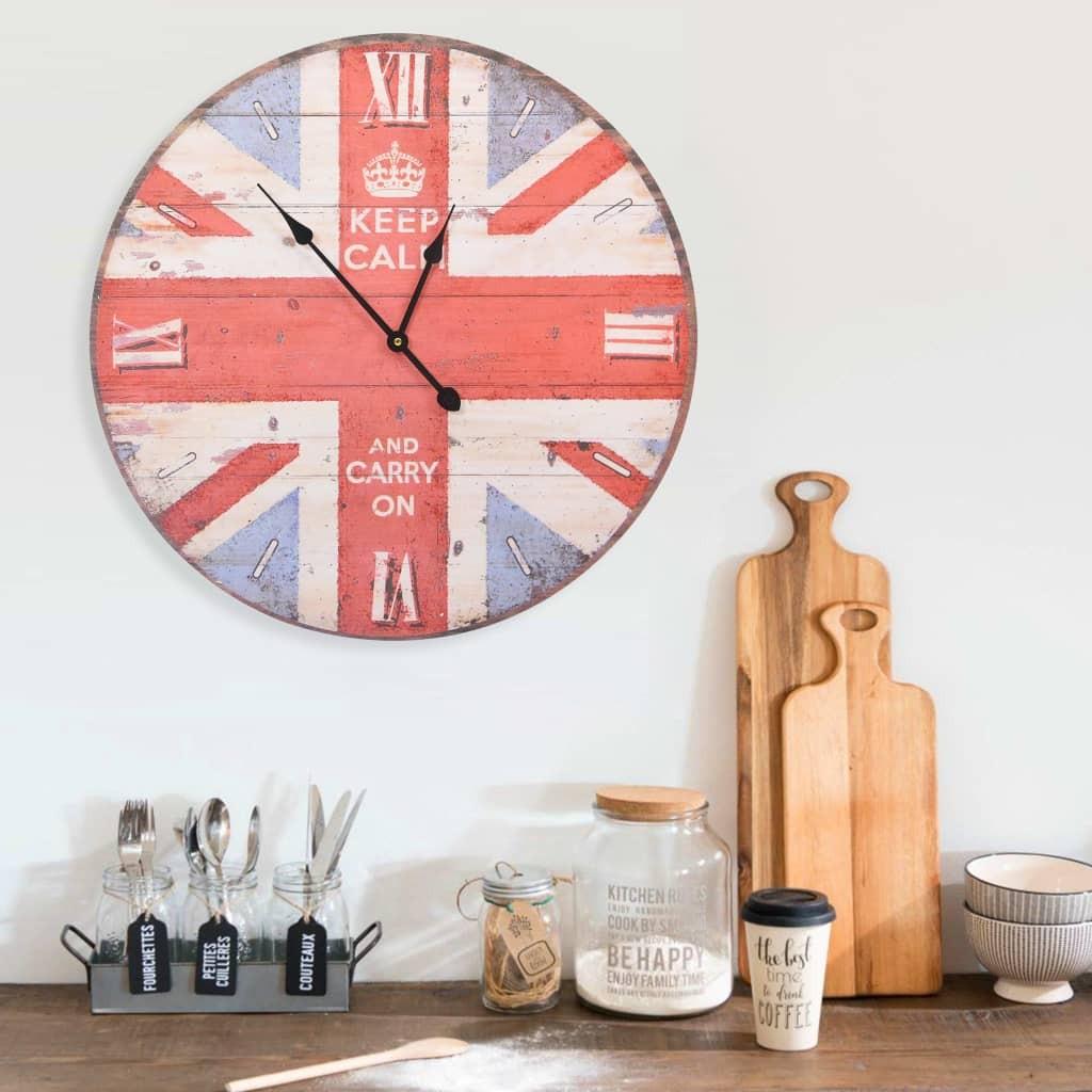 Vægur vintagestil UK 60 cm