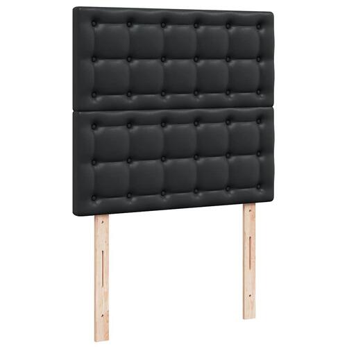 Osmannisk sengeramme med madrasser 200x200 cm kunstlæder sort