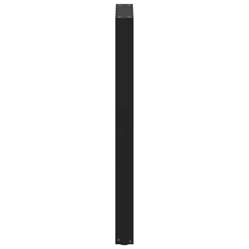 Sofabordben U-formet 2 stk. 40x(100-101) cm stål sort
