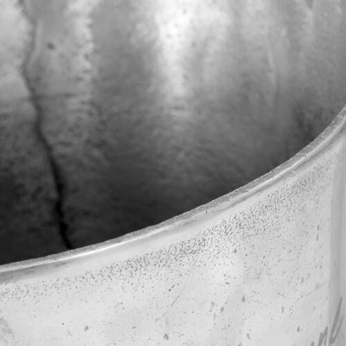 Champagnekøler massiv aluminium 39 x 29 x 71 cm sølvfarvet