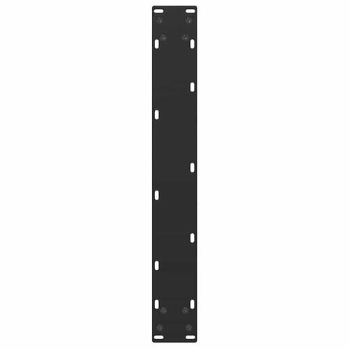 Sofabordben U-formet 2 stk. 60x(110-111) cm stål sort