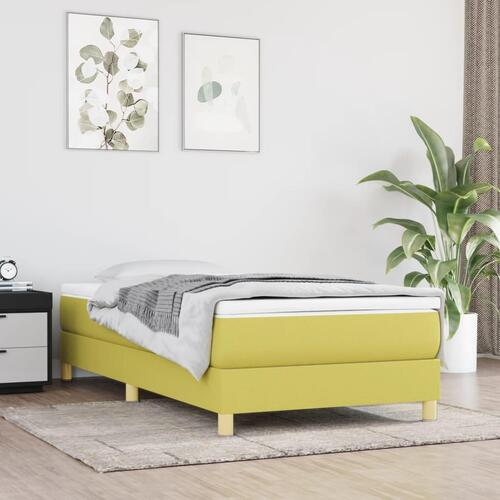 Sengeramme uden madras Grøn 100x200 cm Stof