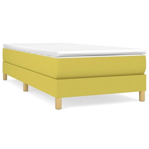 Sengeramme uden madras Grøn 100x200 cm Stof