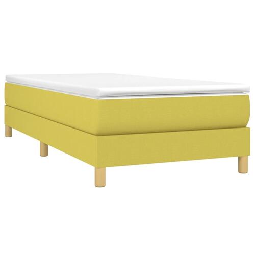 Sengeramme uden madras Grøn 100x200 cm Stof