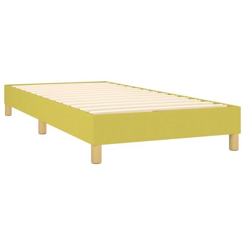 Sengeramme uden madras Grøn 100x200 cm Stof