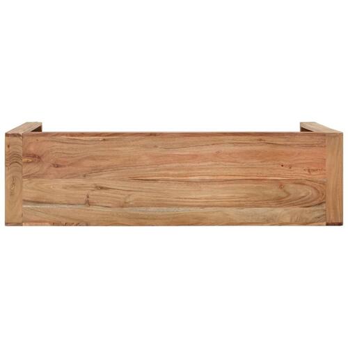Konsolbord 110x30x76 cm massivt akacietræ