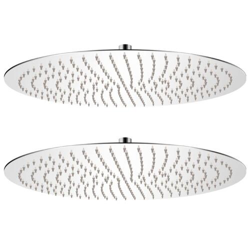 Brusehoveder rainshower-funktion 2 stk. rustfrit stål Ø 50 cm