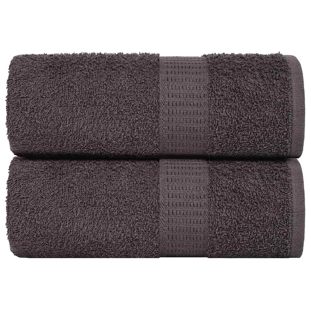 Gæstehåndklæder 4stk. 30x50cm 360 g/m² 100 % bomuld antracitgrå