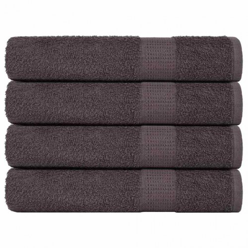 Saunahåndklæder FROGN 4 stk. antracit 80 x 200 cm 360 g/m²