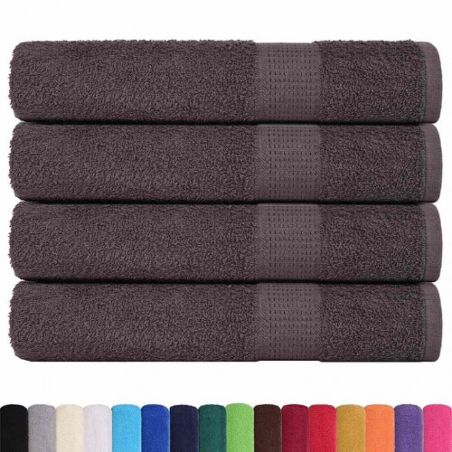 Saunahåndklæder FROGN 4 stk. antracit 80 x 200 cm 360 g/m²