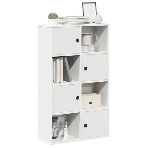 Bogreol 60x24x101,5 cm konstrueret træ hvid