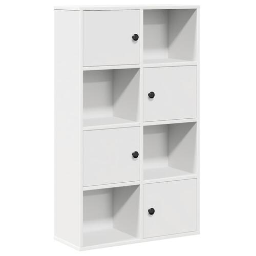 Bogreol 60x24x101,5 cm konstrueret træ hvid