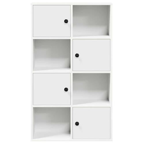 Bogreol 60x24x101,5 cm konstrueret træ hvid