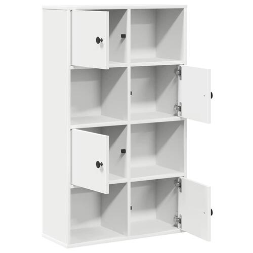 Bogreol 60x24x101,5 cm konstrueret træ hvid
