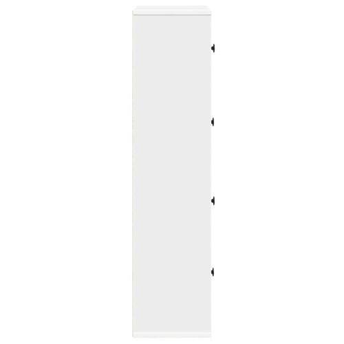 Bogreol 60x24x101,5 cm konstrueret træ hvid