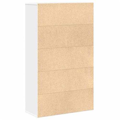 Bogreol 60x24x101,5 cm konstrueret træ hvid