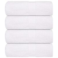 Gæstehåndklæder 4 stk. 30x50 cm 360 g/m2 100 % bomuld hvid