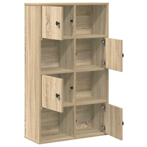 Bogreol 60x24x101,5 cm konstrueret træ sonoma-eg