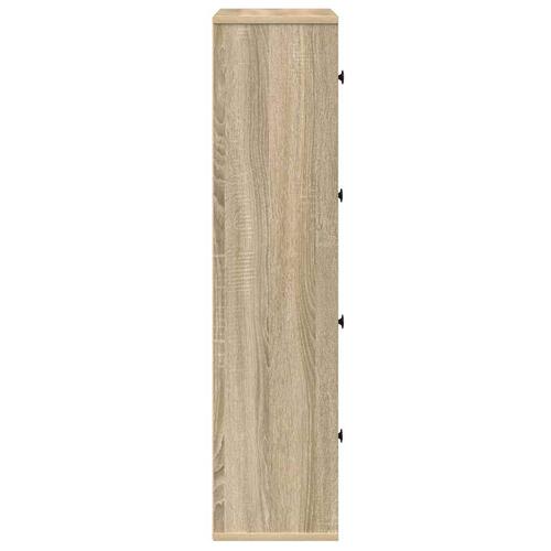 Bogreol 60x24x101,5 cm konstrueret træ sonoma-eg