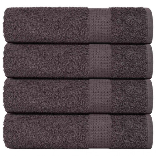 Brusehåndklæder FROGN - 4 stk. antracit 70×140 cm, 360 g/m²