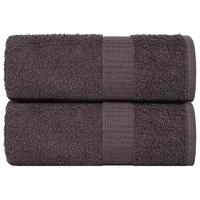 Håndklæder 2 stk. 30x30 cm 360 g/m² 100 % bomuld antracitgrå