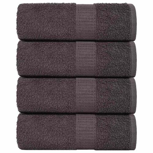 Gæstehåndklæder 4stk. 30x50cm 360 g/m² 100 % bomuld antracitgrå
