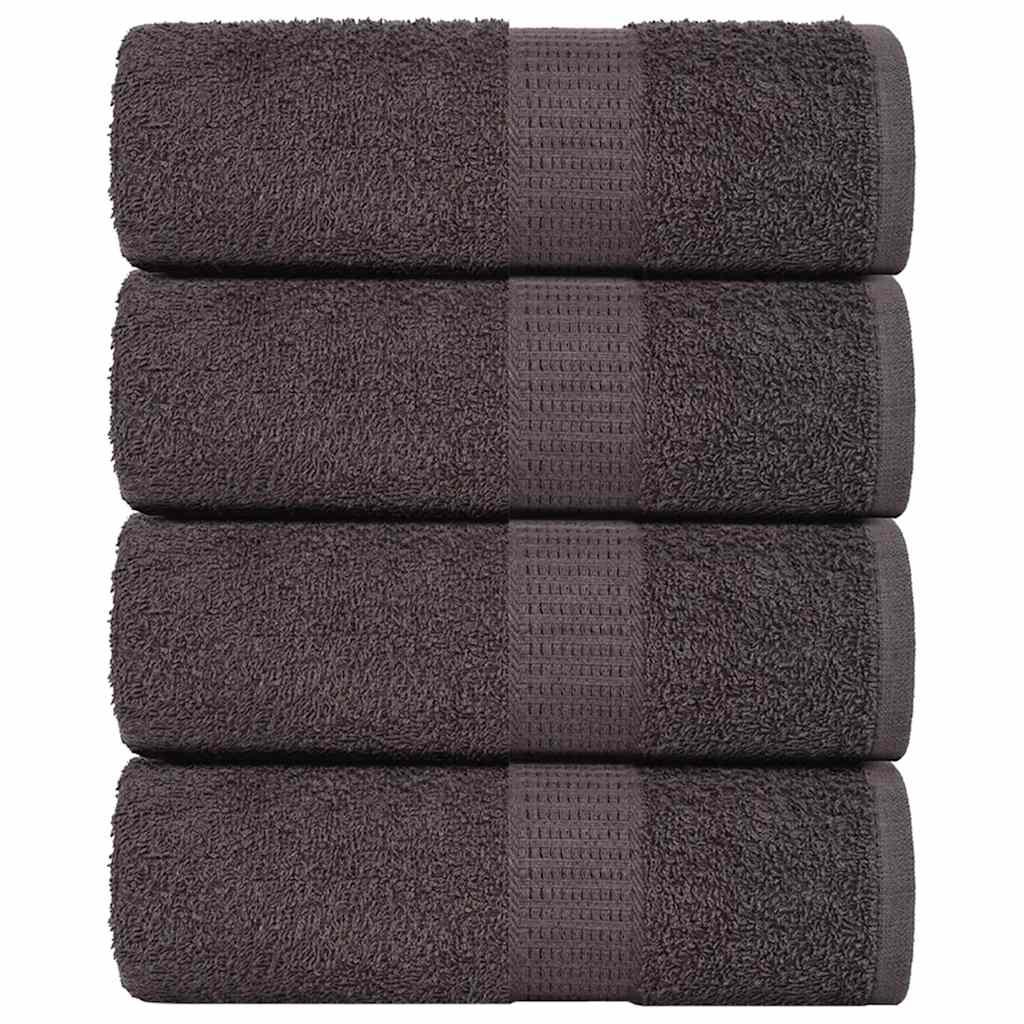 Gæstehåndklæder 4stk. 30x50cm 360 g/m² 100 % bomuld antracitgrå