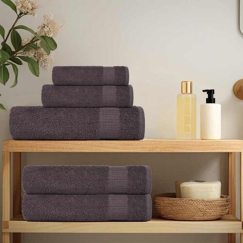 Gæstehåndklæder 4stk. 30x50cm 360 g/m² 100 % bomuld antracitgrå