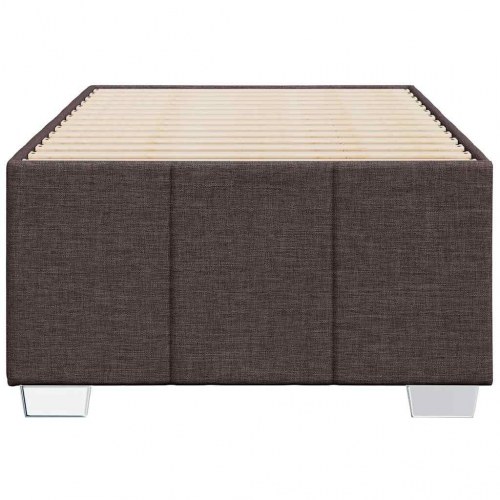 Sengeramme uden madras 90x200 cm stof - mørkebrun
