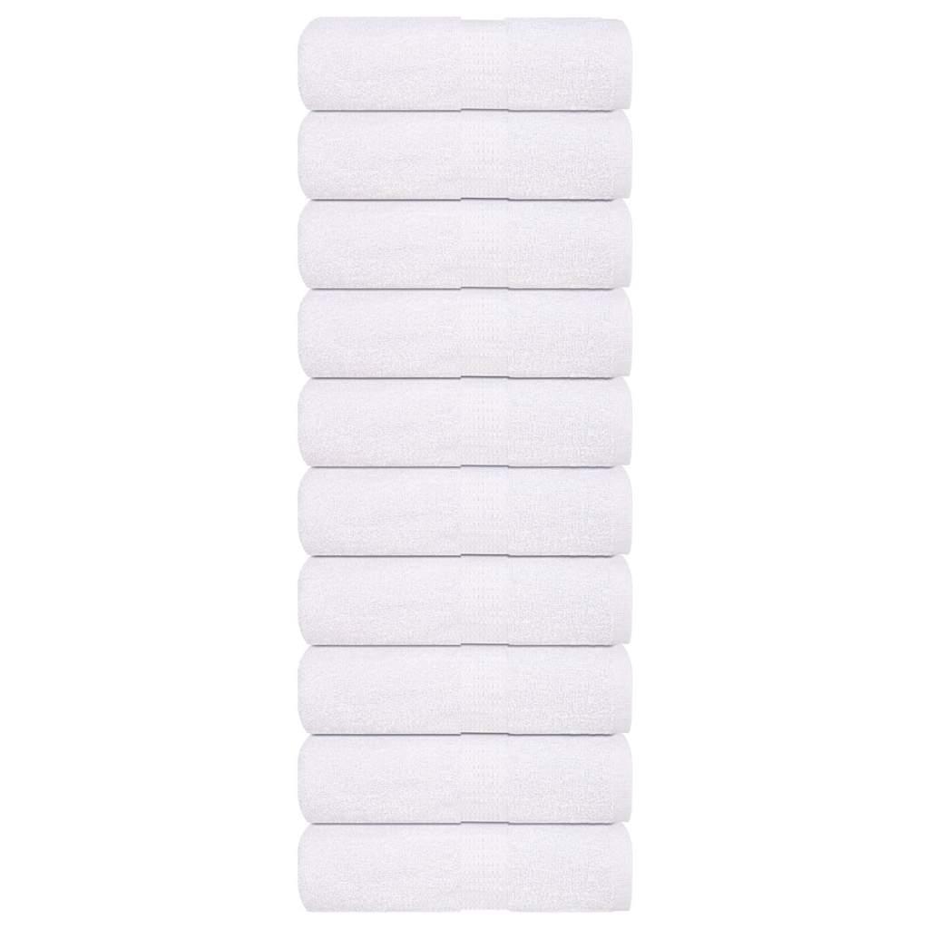 Håndklæder 360 G/M2 100 % Bomuld Hvid - 10 / 15 x 21 cm