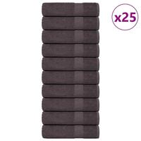 Badehåndklæder 25stk. 100x150cm 360g/m² 100% bomuld antracitgrå