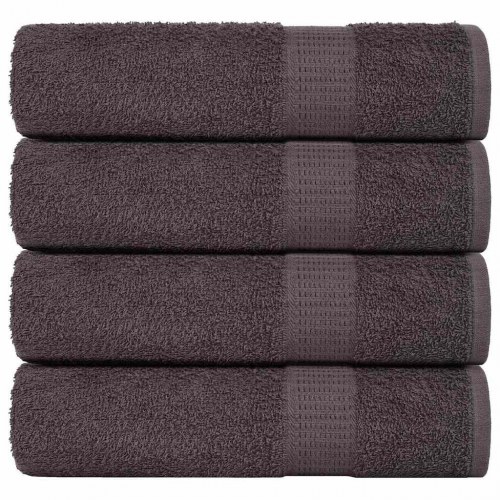 Badehåndklæder FROGN - 4 stk. antracit 100×150 cm, 360 g/m² bomuld