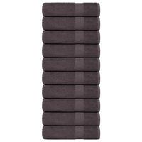 Håndklæder 10 stk. 70x140 cm 360 g/m² 100 % bomuld antracitgrå