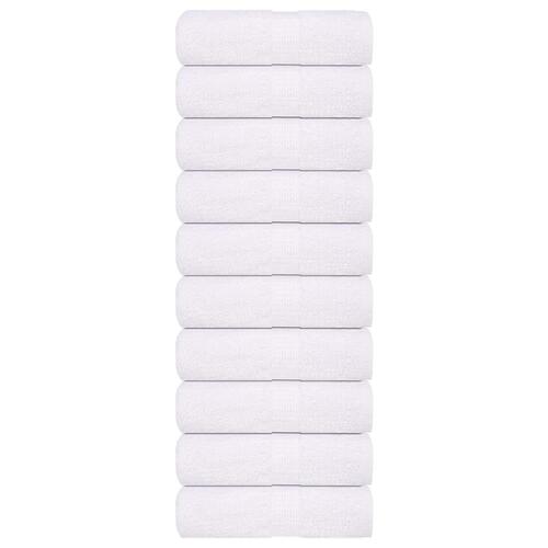 Håndklæder 10 stk. 30x30 cm 360 g/m2 100 % bomuld hvid