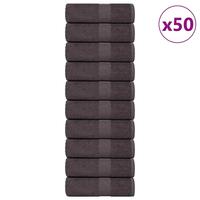 Håndklæder 50 stk. 30x30 cm 360 g/m² 100 % bomuld antracitgrå