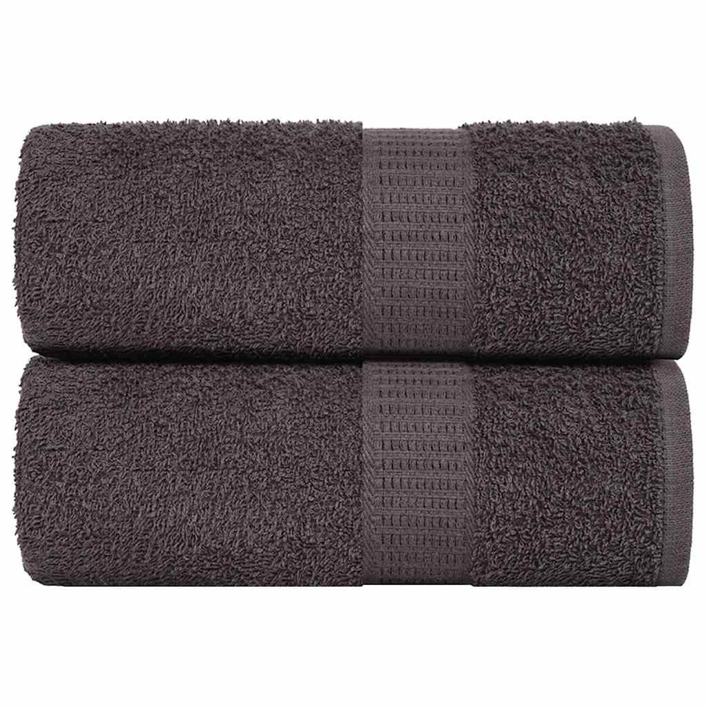 Vaskeklude 2 stk. 15x21 cm 360 g/m² 100% bomuld antracitgrå