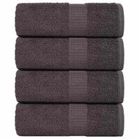 Håndklæder 4 stk. 30x30 cm 360 g/m² 100 % bomuld antracitgrå