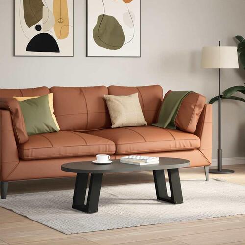 Sofabordben U-formet 2 stk 30x(30-31) cm stål sort
