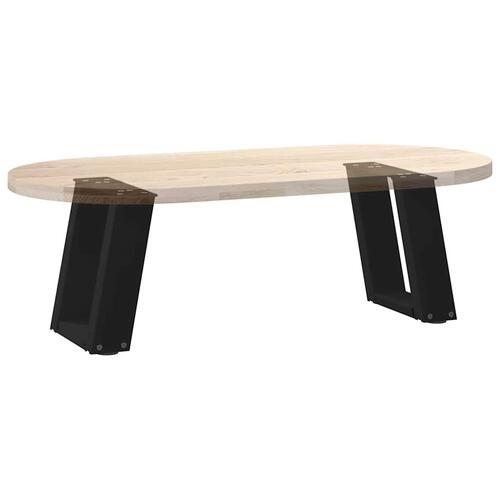 Sofabordben U-formet 2 stk 30x(30-31) cm stål sort