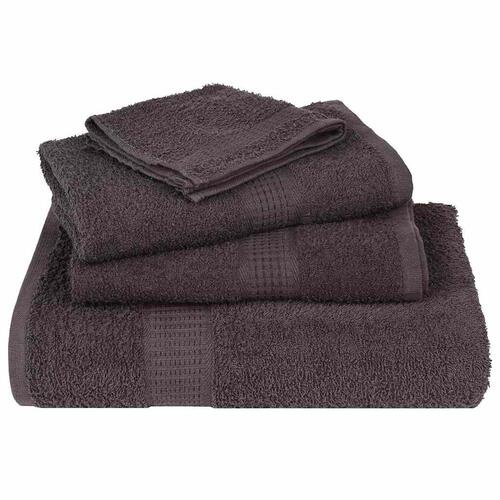 Håndklæder 2 stk. 50x100 cm 360 g/m² 100 % bomuld antracitgrå