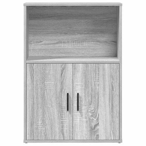 Bogreol 60x24x85 cm konstrueret træ grå sonoma-eg