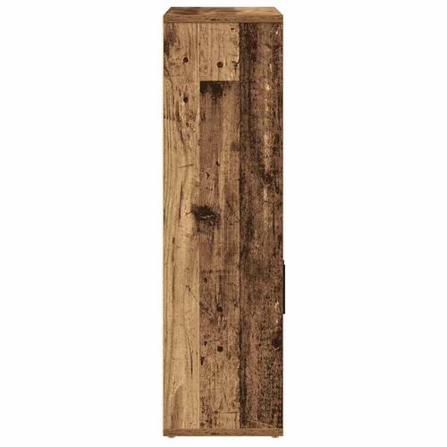 Bogreol 60x24x85 cm konstrueret træ antikt træ