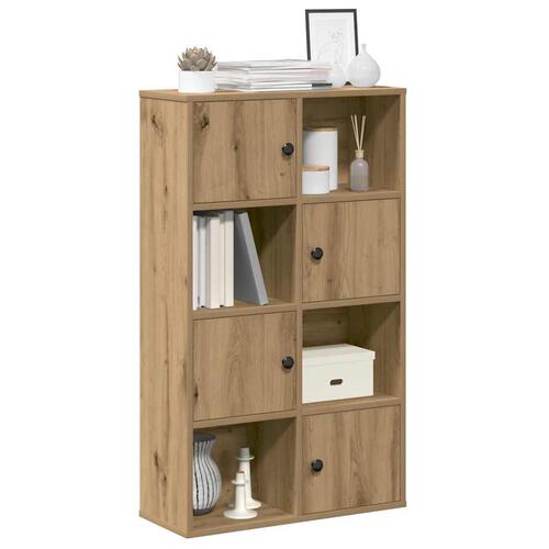 Bogreol 60x24x101,5 cm konstrueret træ kunsteg