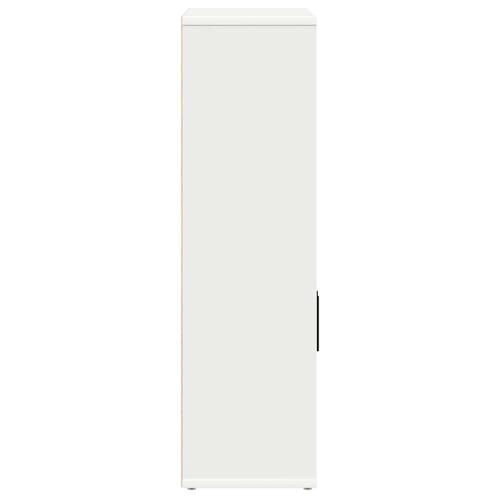 Bogreol 60x24x85 cm konstrueret træ hvid