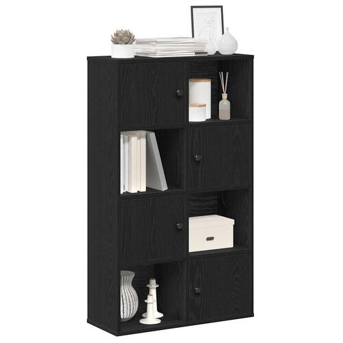 Bogreol 60x24x101,5 cm konstrueret træ sort-eg