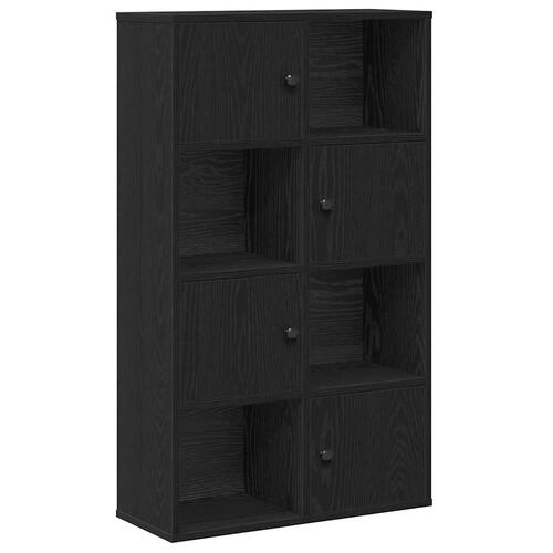 Bogreol 60x24x101,5 cm konstrueret træ sort-eg